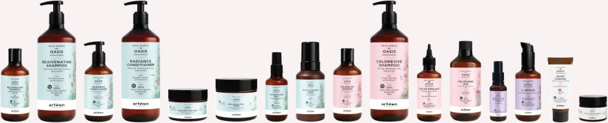 Prodotti della linea Artègo Rain Dance Oasis